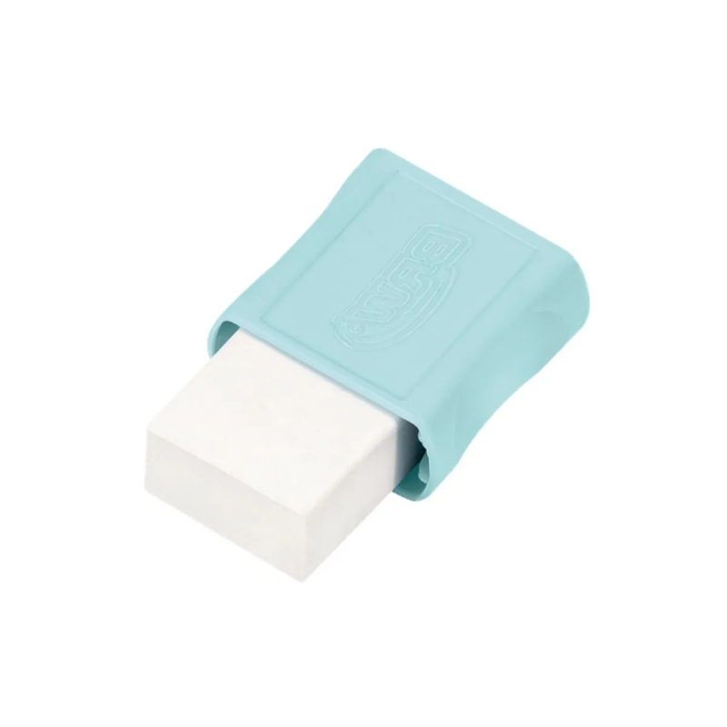 BORRACHA PEQUENA PASTEL C/ CAPA PLÁSTICA