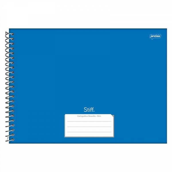 CADERNO ESPIRAL 275X200MM CD CART 80FLS STIFF SLIM AZUL CADERNO ESPIRAL 275X200MM CD CART 80FLS STIFF SLIM AZUL