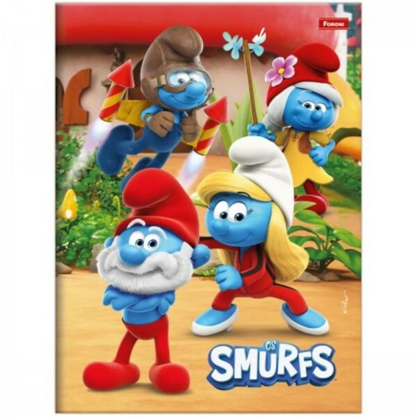 CADERNO BROCHURAO CD.80F. SMURFS FSC
