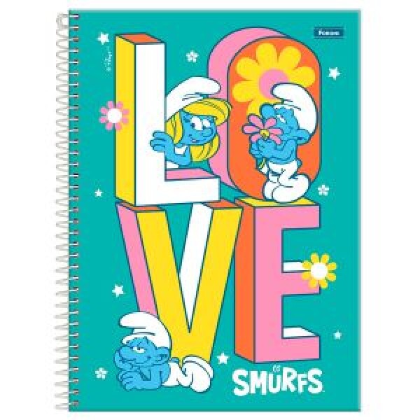 CADERNO UNIV.CD.160F.10M. SMURFS FSC CADERNO UNIV.CD.160F.10M. SMURFS FSC