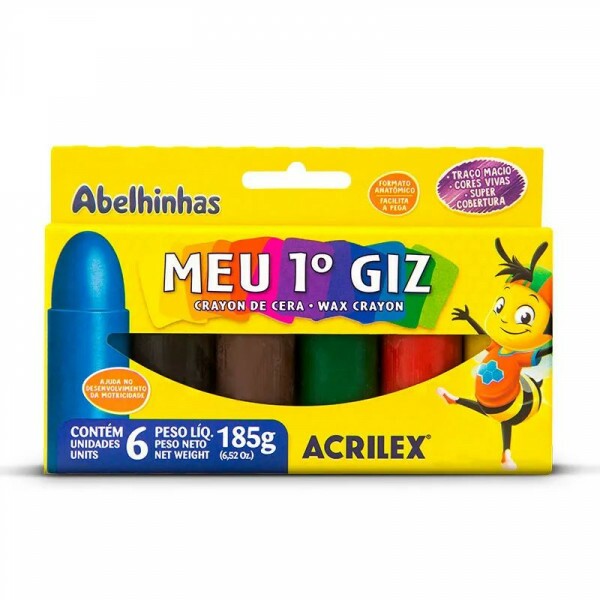 MEU PRIMEIRO GIZ C/ 6 ACRILEX MEU PRIMEIRO GIZ C/ 6 ACRILEX